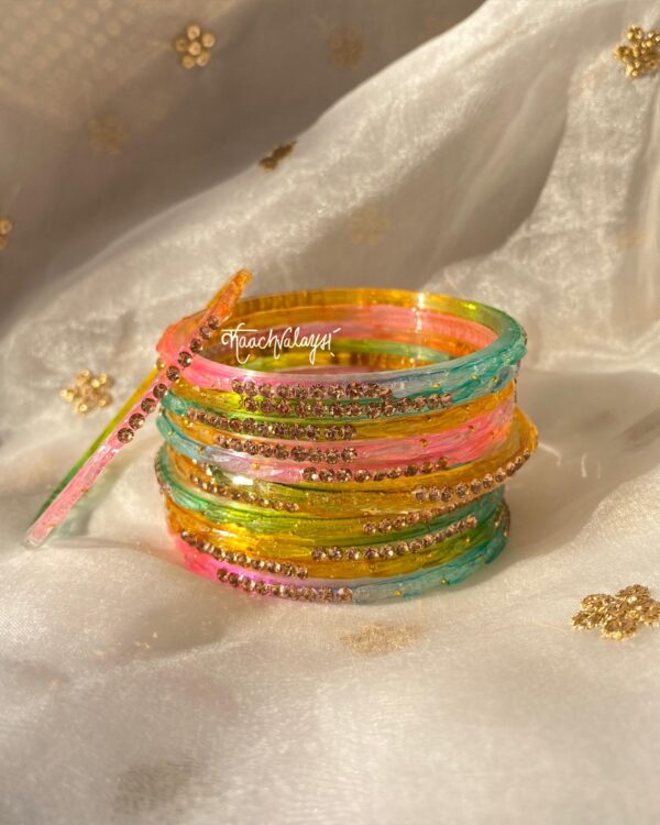 Vrinda Bangles (Set of 9 Shades) - Image 4