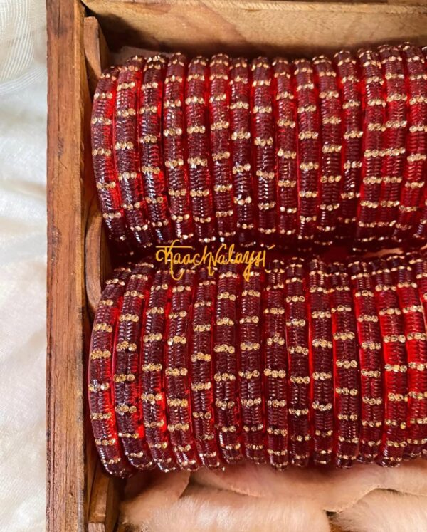 Red Zircon Kangan (Set of 4 Kangan) - Image 2