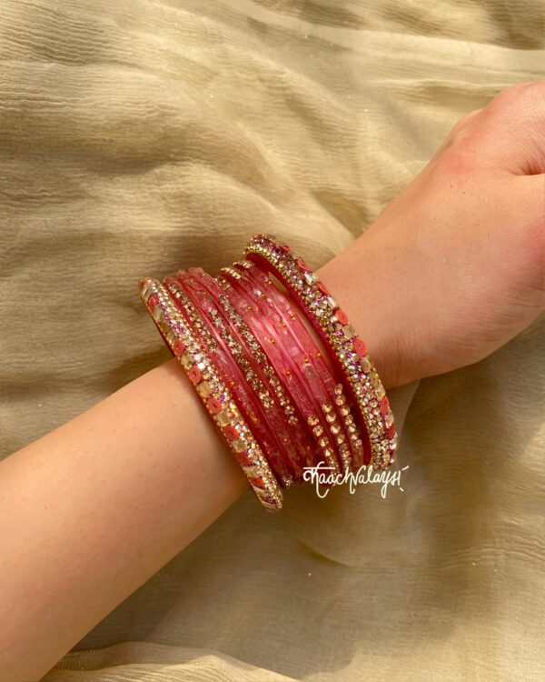 Onion Pink Bangle Set
