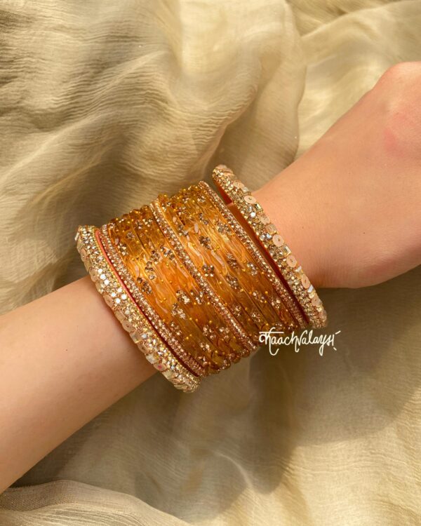 Peach Bangle Set