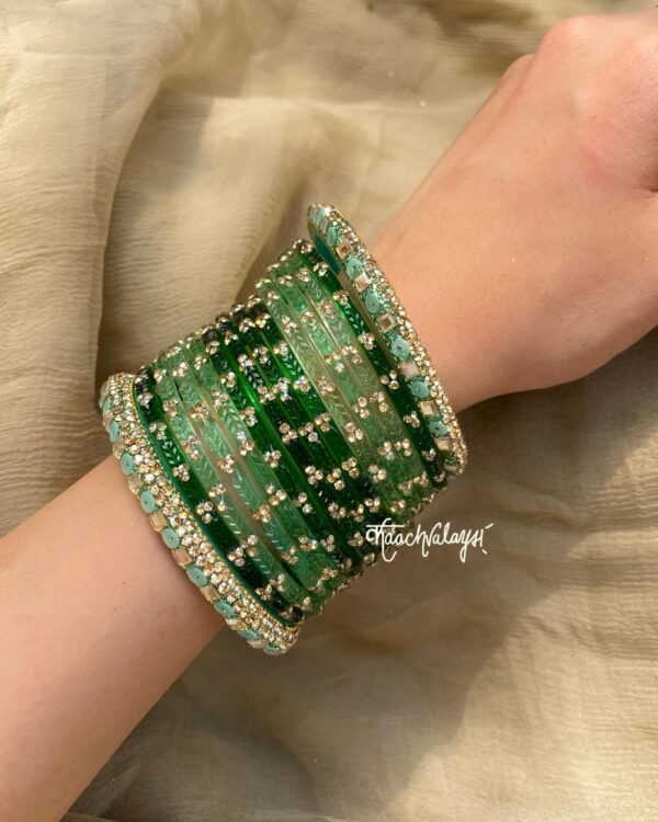 Green Bangle Set - Image 2