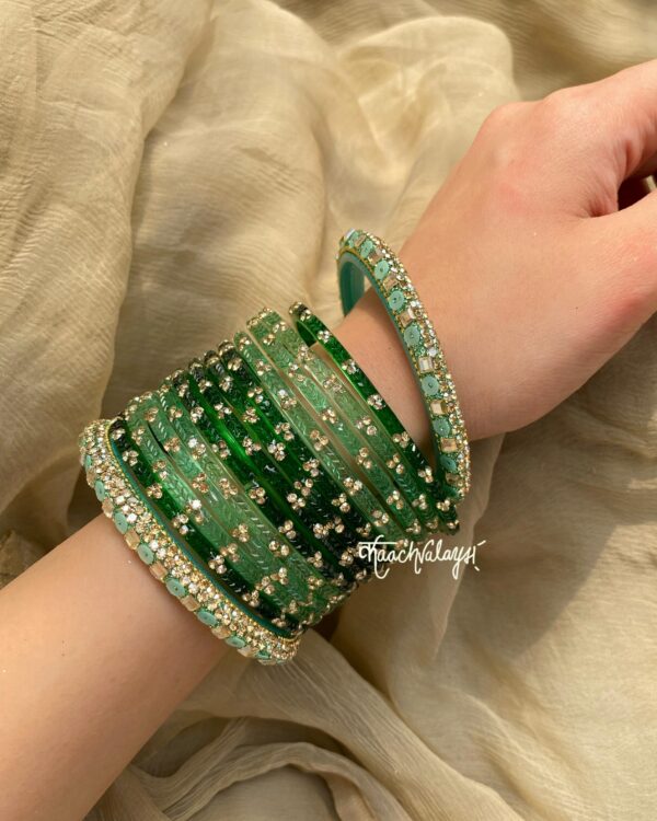 Green Bangle Set
