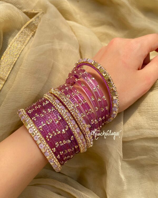 Purple Bangle Set
