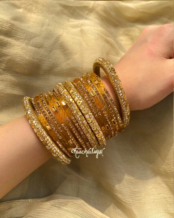 Haldi Yellow Bangle Set