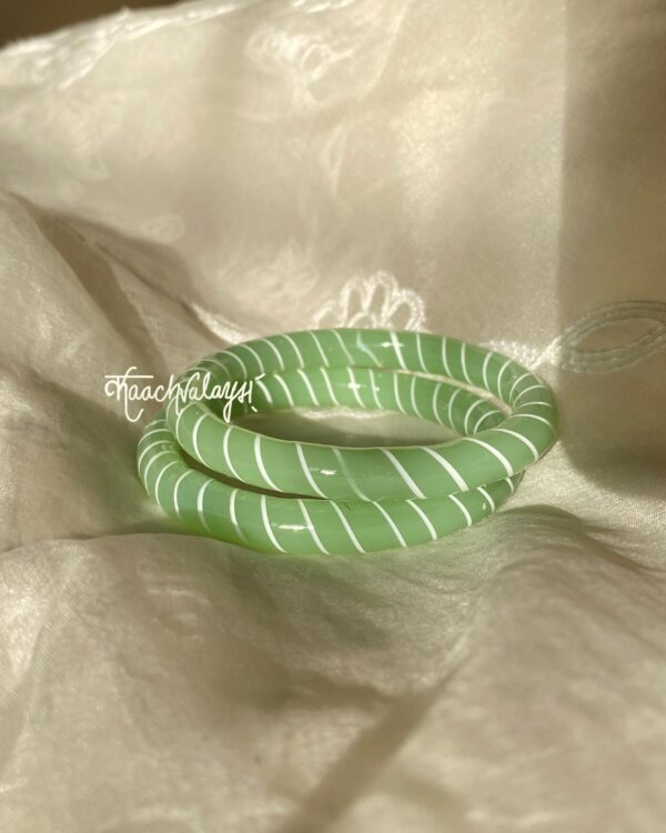 Striped Crystal Kangan Size 2.4 (per pair) - Image 3