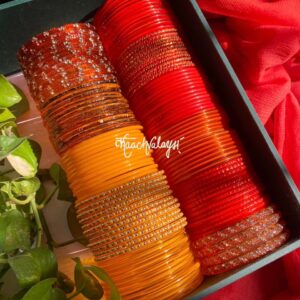 Orange Bangles Set