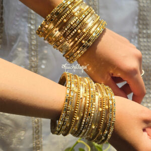 White&Golden Bangle Sets