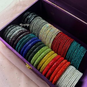 Zircon Kangan & Bangles Set (with box) Size 2.4