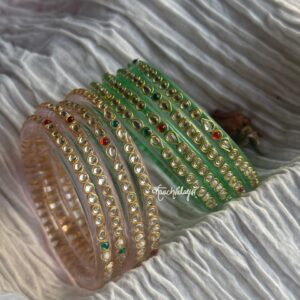 Raya Crystal Kangan-New Shades (Set of 4 Kangan)