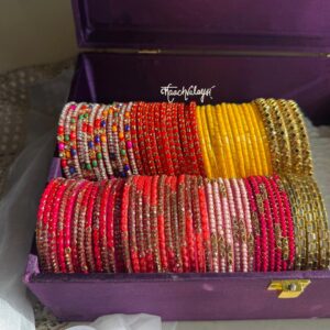 Intricate Bangles Set (Size 2.2) with Box