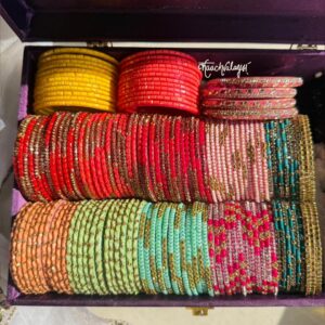 Intricate Bangles Set A (Size 2.4) with Box
