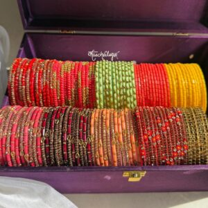 Intricate Bangles Set B (Size 2.4) with Box
