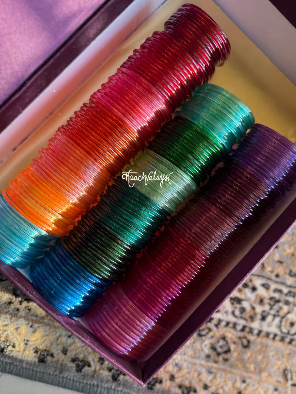 Safi Bangles (Set of 19 Shades) with Box
