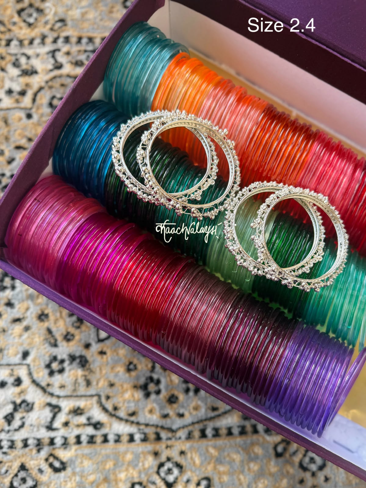 Safi Bangles (Set of 19 Shades) with Box - Image 4