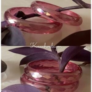 Faceted Pink Crystal Kangan (per pair)