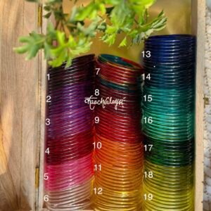 Crystal Bangles 3mm (Set of 8 Bangles)